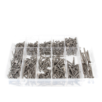 Pack of Contersunk Head Screws, Pozidrive, Stainless steel A2