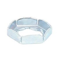 PAL Nut, White Zinc Steel, DIN 7967