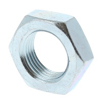 Thin Hex Nut, Hm, White Zinc Steel, DIN 439