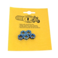 Blister pack of 5 Hex Nuts, P40 OA, Blue