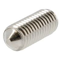 Hex Socket Headless, Cone Point, A2 Stainless Steel, DIN 914