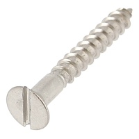 Slotted Countersunk Head Wood Screw, A2 Stainless Steel, DIN 97