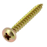 Wood and Chipboard Screw, Torx, Yellow Zinc Steel