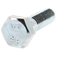 White 8.8 Zinc Steel 