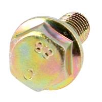 Hex Head, Toothed Flange, Yellow Zinc 8.8 Steel, DIN 6921