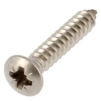 Raised Countersunk Head Sheet Metal Screw, A4 Stainless Steel, DIN 7983