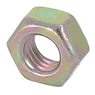 Hex Nut, Hu, Class 6 Yellow Zinc Steel, DIN 934