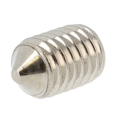 Hex Socket Headless, Cone Point, A4 Stainless Steel, DIN 914