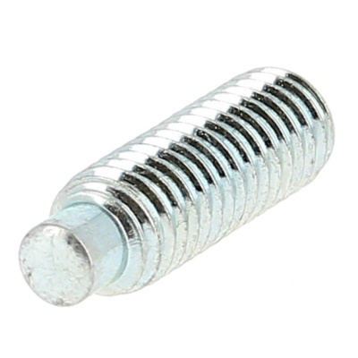 Hex Socket Headless, Dog Point, White Zinc 14.9 Steel, DIN 915