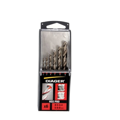 6 Milled HSS Drill Bits