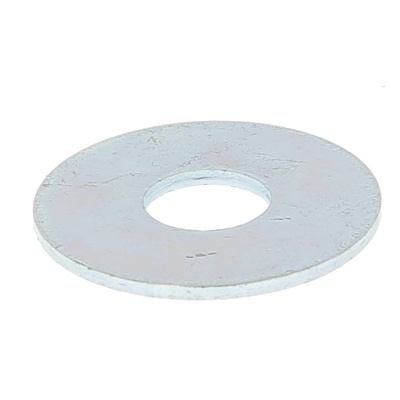 Penny Washer, White Zinc Steel