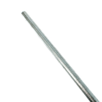 Threaded Rod, White Zinc 4.6 Steel, DIN 975