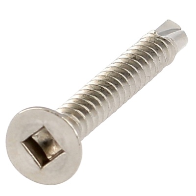 Self-drilling, Countersunk Head, Square, Stainless Steel, DIN 7504O