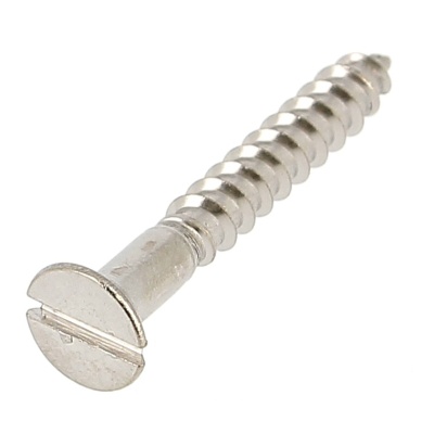 Slotted Countersunk Head Wood Screw, A4 Stainless Steel, DIN 97