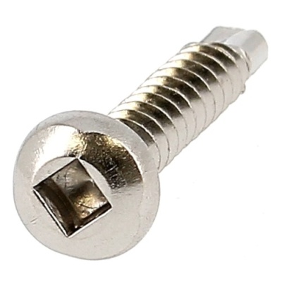 Self-drilling, Round Head, Square, A2 Stainless Steel, DIN 7504M