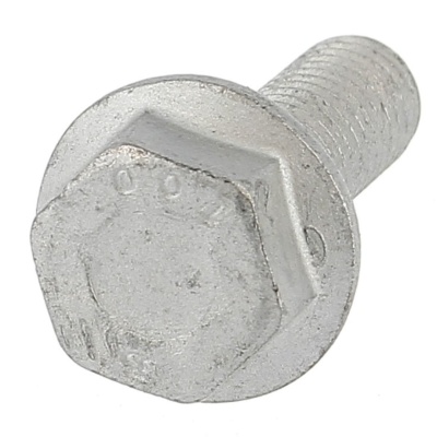 Hex Head, Ribbed Flange, Class 100 Zinc-Plated Flake Steel
